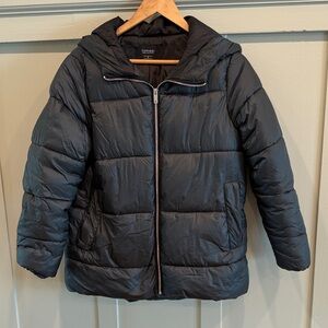 Tiffosi Puffer Jacket - Dark Teal & Black - Women’s Small